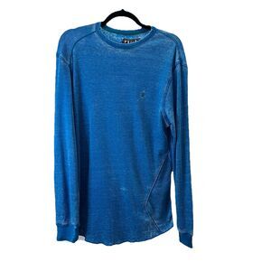 Volcom Stone Thermal Waffle Long Sleeve Shirt Mens Size M Burnout Teal